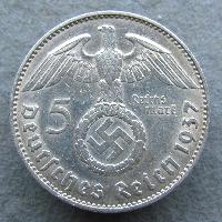 Deutschland 5 RM 1937 J
