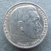 Германия 5 RM 1937 J