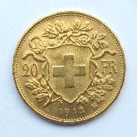 Switzerland 20 Fr 1912 B