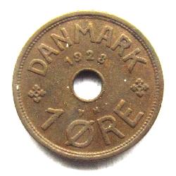 Denmark 1 ore 1928