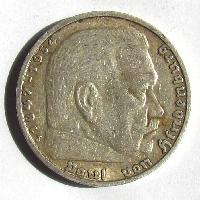 Германия 5 RM 1935 J