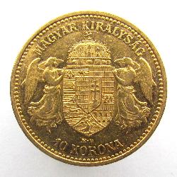 Австро-Венгрия 10 крон 1904 КВ