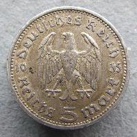 Německo 5 RM 1935 A
