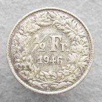 Schweiz 1/2 Franken 1946 B