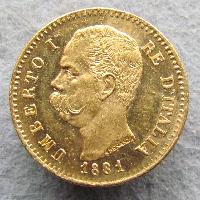 Itálie 20 lir 1881
