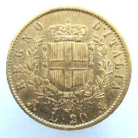 Italien 20 Lire 1873