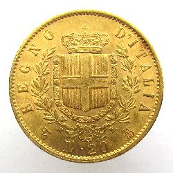 Italy 20 lire 1862