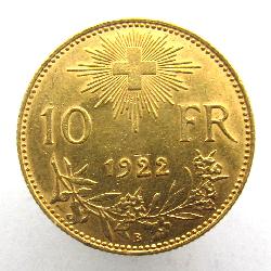 Switzerland 10 Francs 1922