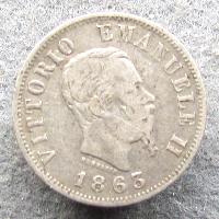 Italien 50 centesimo 1863 M BN