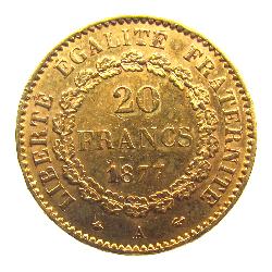 Frankreich 20 Franken 1877 A