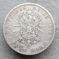 Hamburg 5 Mark 1876 J
