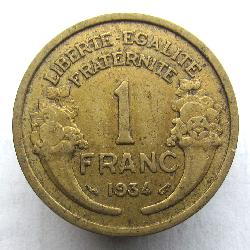Frankreich 1 Frank 1934