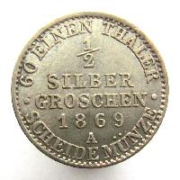 Preußen 1/2 Silbergroschen 1869 A
