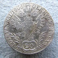 Österreich-Ungarn 20 kreuzer 1806 B