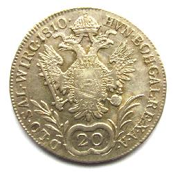 Austria Hungary 20 kreuzer 1810 A