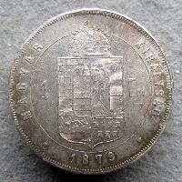 Rakousko-Uhersko 1 Forint 1879 KB