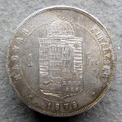 Austria Hungary 1 Forint 1879 KB