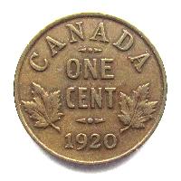 Canada 1 cent 1920