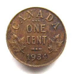 Kanada 1 cent 1934