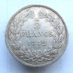 Francie 5 frank 1842 W