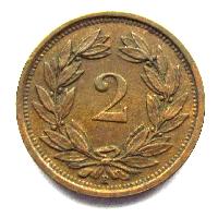Schweiz 2 Rappen 1937