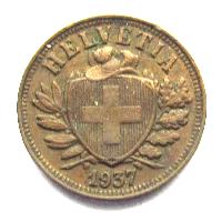 Schweiz 2 Rappen 1937