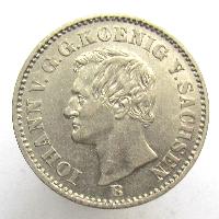 Sachsen 2 neue Groschen 1868 B