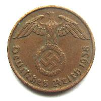 Германия 2 Rpf 1938 J