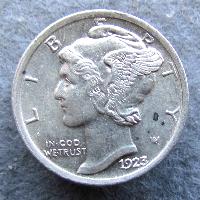 Spojené státy 10 cent 1923