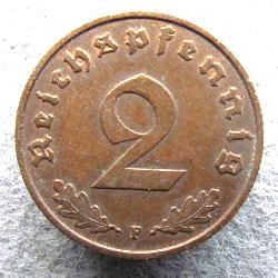 Deutschland 2 Rpf 1939 F