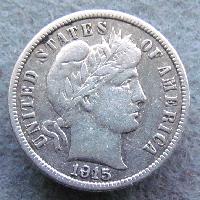 Spojené státy 10 cent 1915