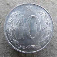 Tschechoslowakei 10 Heller 1954