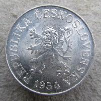 Tschechoslowakei 10 Heller 1954