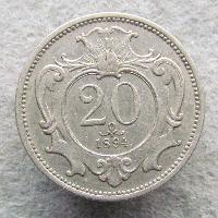 Österreich-Ungarn 20 heller 1894