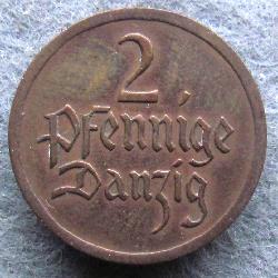 Danzig 2 Pfennig 1926