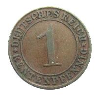 Deutschland 1 Rentenpfennig 1923 J