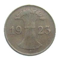 Deutschland 1 Rentenpfennig 1923 J