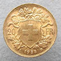 Switzerland 20 Fr 1935 LB
