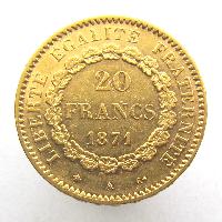 Frankreich 20 Franken 1871 A