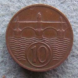 Tschechoslowakei 10 Heller 1938
