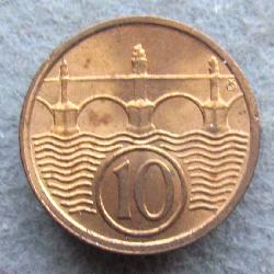 Tschechoslowakei 10 Heller 1922