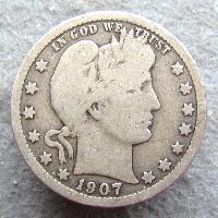 Spojené státy 1/4 $ 1907 D