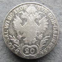 Rakousko-Uhersko 20 kreuzer 1808 A