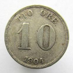 Schweden 10 ore 1904