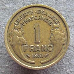 Frankreich 1 Franken 1931