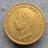 Sardinia 20 lir 1842 P