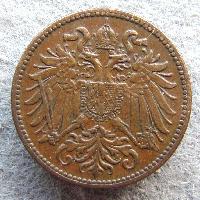 Austria Hungary 2 heller 1901