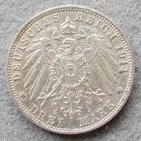 Baden 3 Mark 1914 G