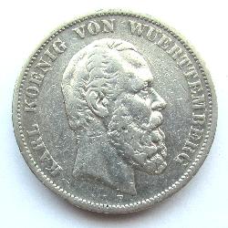 Wurttembersko 5 M 1876 F
