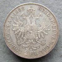 Austria Hungary 2 FL 1888